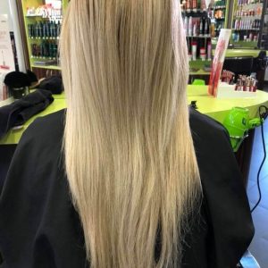 avant coloration blond polaire